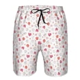 thumbnail image 4 of Kdxio Red coral and scallop seashell Pattern Mens Casual Shorts - Drawstring Summer Beach Sports Shorts for Men, 4 of 9