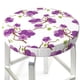 thumbnail image 3 of Balery Orchids Flowers Fundas de asiento para taburete de bar redondo de tela de terciopelo ajustables que protegen de arañazos y manchas para sillas de 14 a 17 pulgadas.-12 inch, 3 of 7