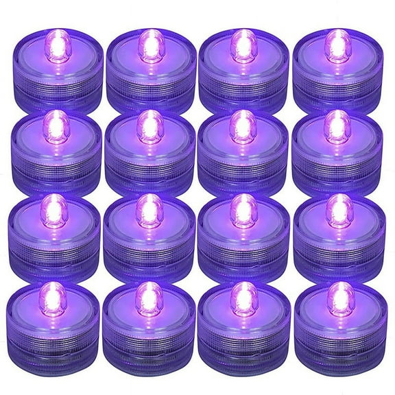 12Pcs Submersible LED Light, Candle Tea Lights,Battery Operated