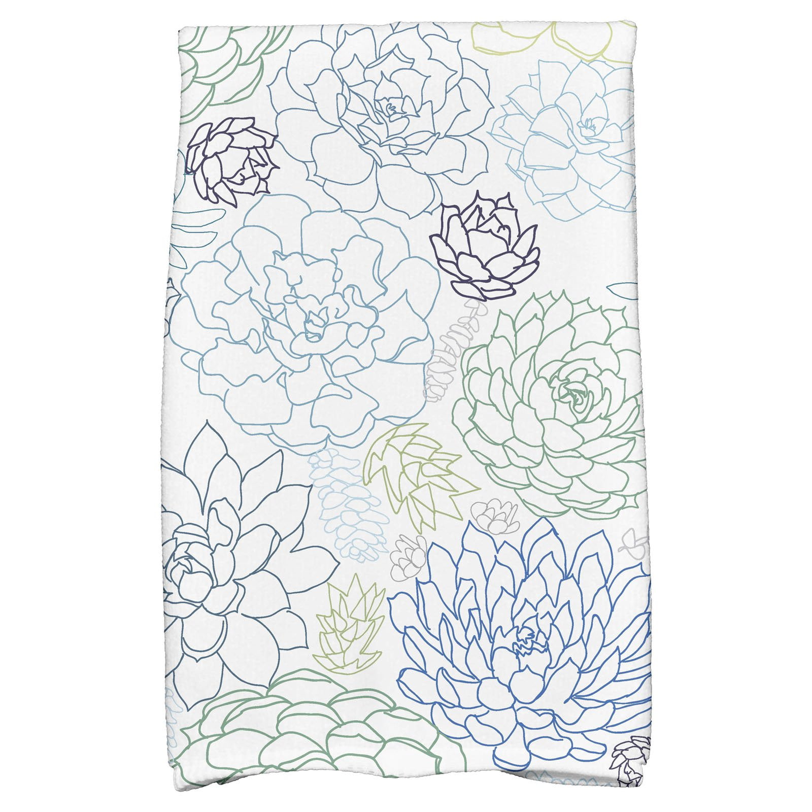 Simply Daisy 18" x 30" Opal Floral Print Hand Towels
