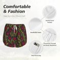 thumbnail image 4 of Hirioo Burgundy Peony Flowers for Women's Double Layer Athletic Shorts High-Performance Gym Shorts with Inner Pocket, Elastic Waistband-Small, 4 of 7