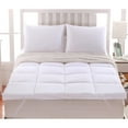 thumbnail image 2 of Bilot Abripedic Plush Cotton Mattress Topper, Top Split King, 2 Inches Hypoallergenic Overfilled Down Alternative Anchor Bands Mattress Topper, 2 of 6