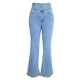 thumbnail image 5 of Jeans for Women 2025 Y2K High Waisted Stretch Slim Fit Flare Bootcut Jean Pants Womens Jeans Trousers, 5 of 7