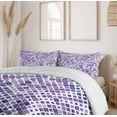 thumbnail image 6 of Ambesonne Lavender Duvet Cover Sets, Purple Retro, 2-King, Violet Purple White, 6 of 7
