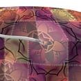 thumbnail image 3 of Ethnic Pouf Cover with Zipper, Seamless Pattern of Mandala Motif in Ombre Paisley on Patchwork Like Art Image, Soft Decorative Fabric Unstuffed Case, 30" W X 17.3" L, Multicolor, by Ambesonne, 3 of 5