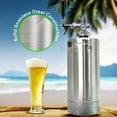 thumbnail image 2 of NutriChef Pressurized Growler Tap System - Stainless Steel Mini Keg Dispenser Portable Kegerator Kit - Co2 Pressure Regulator Keeps Carbonation for Craft Beer, Draft and Homebrew - PKBRTP100.5 (128oz), 2 of 2
