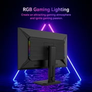 27-inch Dual-Mode 4K Gaming Monitor,3840×2160@160Hz & 1920×1080@320Hz,HDR400,12 Scenario Modes,Game Assist,Dynamic OD,RGB Gaming Lighting,2*HDMI 2.1,2*DP 1.4,1*Audio