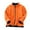 Orange, variant on Teen Boys Girls Long Sleeve Zipper Sweatshirt Winter Solid Fleece Jacket Thicken Warm Outwear 4t 12t Sport Coat