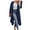 Navy Blue, variant on Weardear Women's Plus Size Cardigan Long Sleeve Open Front Drape Cardigans Lightweight Long Duster