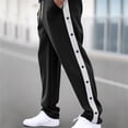 thumbnail image 2 of Men's Casual Patchwork Sweatpants Comfortable Drawstring Sportswear Trousers With Multiple Pockets For Everyday Wear, 2 of 7