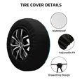 thumbnail image 2 of Rateoe Colorful Plant Turtle Pattern Tire Cover Wheel Protectors Weatherproof Wheel Covers Universal Fit for Trailer Rv SUV Truck Camper Travel Trailers Accessories-17 inch, 2 of 6