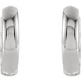 thumbnail image 2 of FB Jewels 14K White Gold 9.5mm Hinged Earrings, 2 of 2