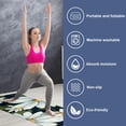 thumbnail image 2 of Daisy Yoga Towel with Storage Bag, 72.8"x26.8", Suitable for Yoga, Pilates, Fitness, etc. - Yoga Towels, Yoga Blankets, Gym Towel, 2 of 6