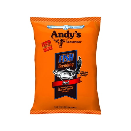 Andy's Seasoning Red Fish Breading, 5 lb (Pack of 6)