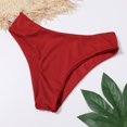thumbnail image 7 of Sngxgn Bikini Set for Women Two Piece Swimsuit V Neck Top Wide Straps Mid Rise(Red,S), 7 of 7