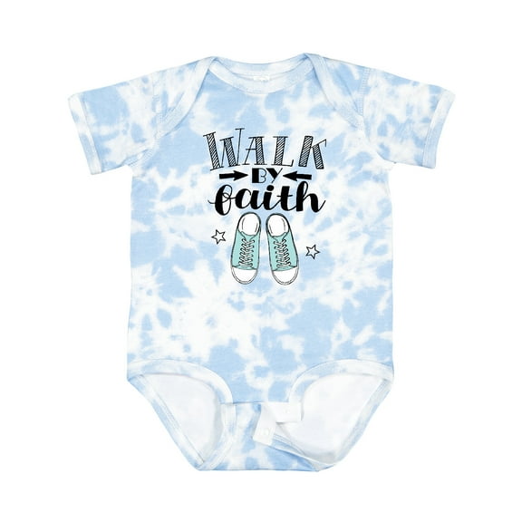 Inktastic Walk by Faith Quote Boys or Girls Baby Bodysuit