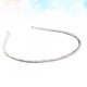 thumbnail image 5 of diademas de aleación de cristal para mujer, delicadas y brillantes, accesorios para el cabello para fiestas (plateadas), 5 of 7