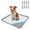 Gray with 8 Clips, variant on Black Silicone Dog Pee Pad Holder with 4 Clips, Fits 24"x24" Training Pads, Non-Slip High Edge Tray for Puppy Potty Training, Easy Clean