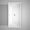 thumbnail image 4 of Wyndham Collection WCBTK151463 Sara Sara White 63 in. Soaking Bathtub with Chrome Drain, 4 of 4