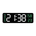 thumbnail image 1 of Reloj despertador digital de escritorio Reloj de cabecera Brillo ajustable Función de repetición para mesa y viajes, 1 of 9