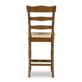thumbnail image 5 of Linon Kiley Full Back Wood Counter Stool, 26" Seat Height, Walnut Finish, 5 of 9