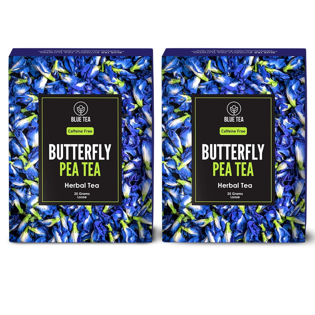 BLUE TEA Butterfly Pea Flower 1.7 Oz (Pack of 2) SUPER ANTI