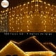 thumbnail image 1 of Cascadas de luces LED Blanco Cálido 9mts 500 luces navideñas Dosyu DY-ICE500L-CSC, 1 of 9