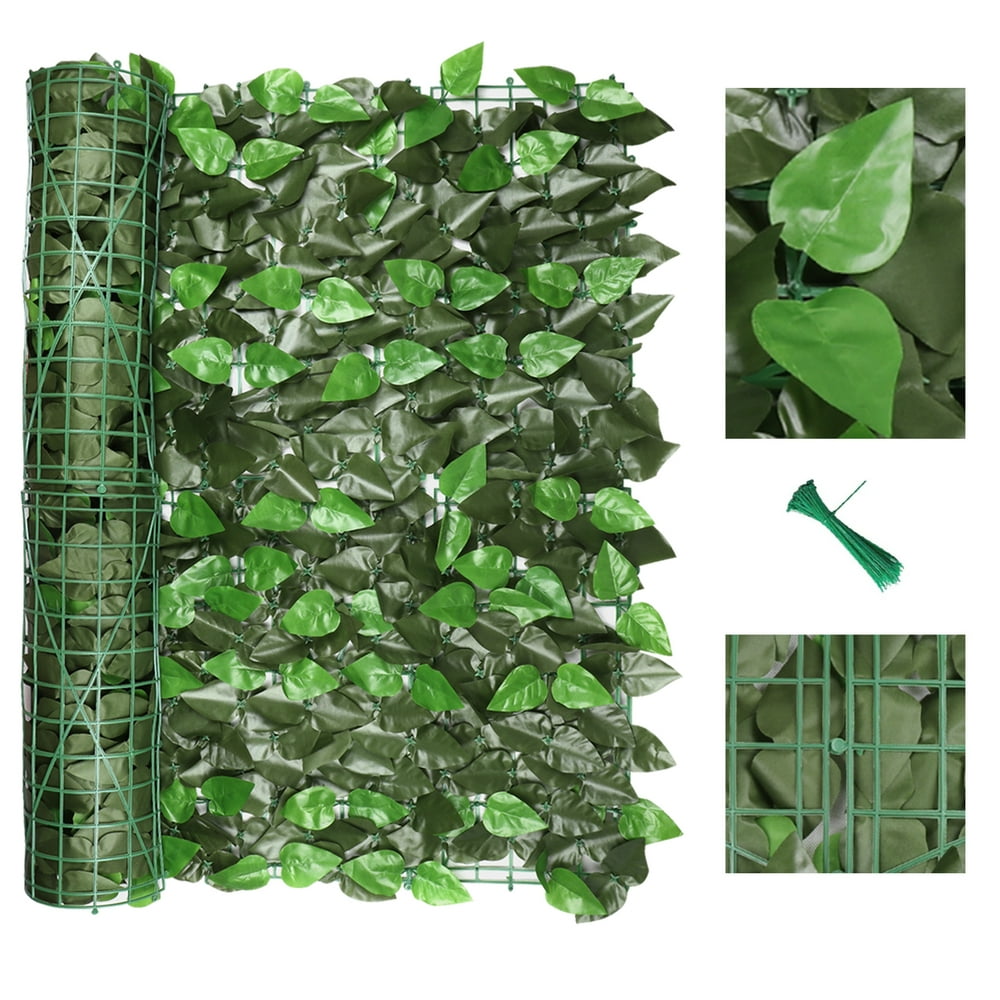 120" x 40" Artificial Ivy Privacy Fence Screen, Privacy Wall, Privacy