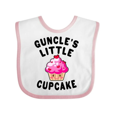 

Inktastic Guncles Little Cupcake Gift Baby Girl Bib