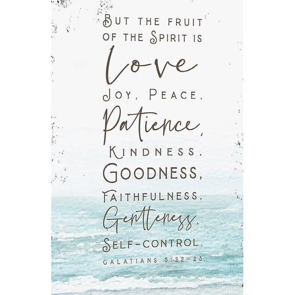 Fruit of The Spirit Wall Art Galatians 5 22 Bible Verse Wall Art Print Beach House Nursery Baby Scripture Room Decor Pictures Aesthetic poster