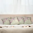 thumbnail image 4 of Ambesonne Nature Throw Pillow Cover 4 Pack, Sakura Cherry Blooms, 20", Cream Fuchsia Brown, 4 of 5