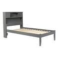thumbnail image 1 of Leo & Lacey Lit Plateforme Simple Moderne en Bois avec Pied de Lit Ouvert, Gris, 1 of 8