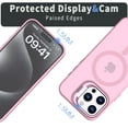 thumbnail image 4 of for iPhone 11 Pro Max Back Case with Camera Stand, Compatible with Magsafe Military Grade Shockproof Protective Translucent Matte Magnetic Slim Fit Phone Case for iPhone 11 Pro Max, Pink, 4 of 6
