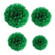 thumbnail image 5 of Ounissouiy Papel 0pcs Pom Pom Paper Pom Pom Bolas de papel para bolas de flores de fiesta de cumpleaños Kits de decoración para fiestas De color verde oscuro 7.8 pulgadas, 5 of 6