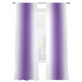 thumbnail image 2 of Purple White Ombre Semi Sheer Curtains 84 Inch Length 2 Panels Set, Modern Abstract Art Farmhouse Gradient Sheer Kitchen Curtain Privacy Voile Window Curtain for Living Room Bedroom Rod Pocket Drapes, 2 of 7