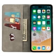 thumbnail image 3 of ELEHOLD for iPhone 15 Pro Flip Wallet Case, Slim Shockproof Premium Vintage PU Leather Magnetic Closure Built-in Card Holders Kickstand Function Wallet Purse Case,gray, 3 of 8