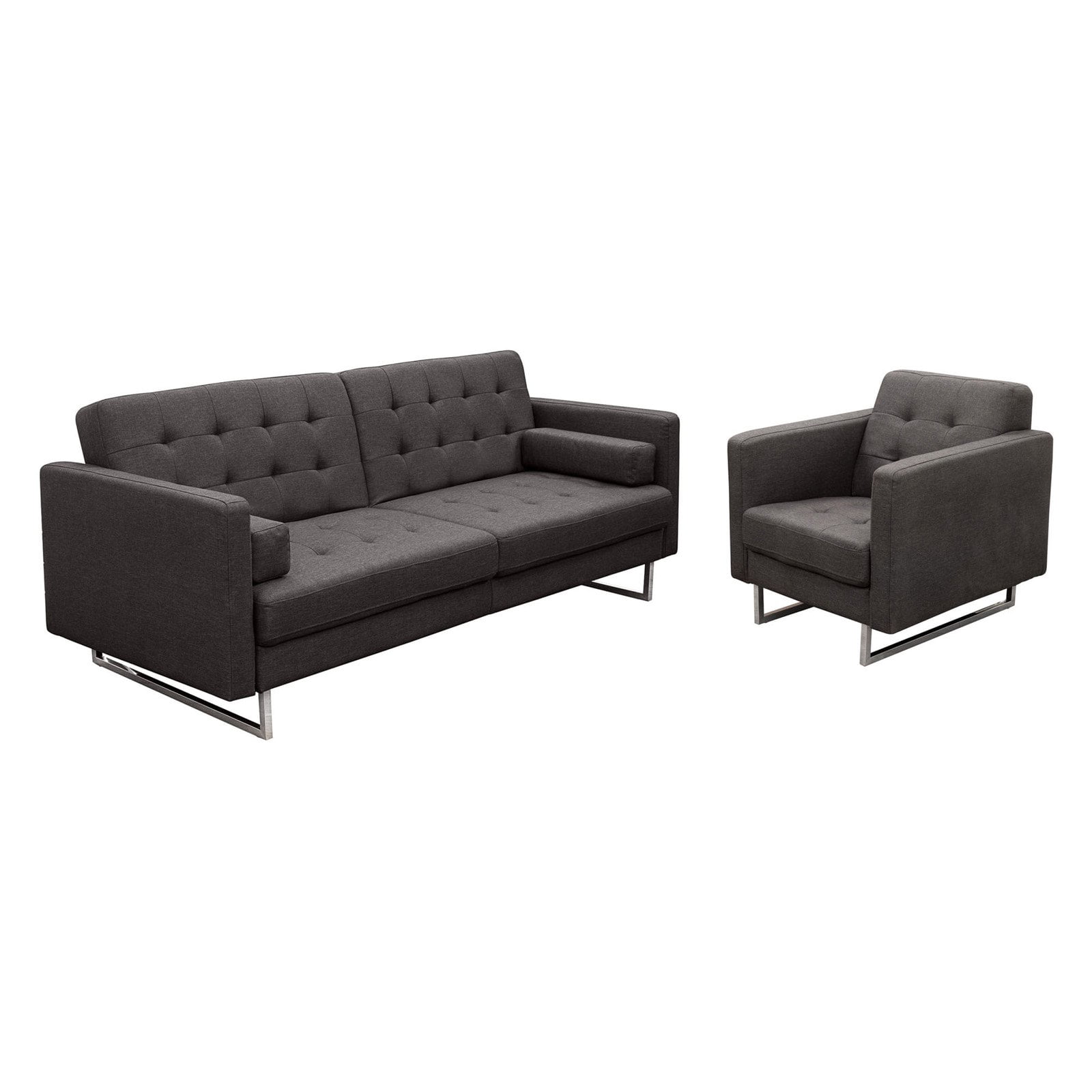 Diamond Sofa Opus Convertible Tufted Sofa and Chair Set