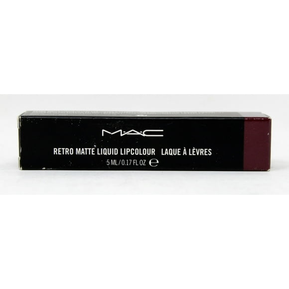 Lápiz labial líquido mate retro - 106 High Drama de MAC para mujeres - Lápiz labial de 0,17 oz