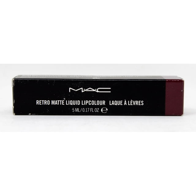 Lápiz labial líquido mate retro - 106 High Drama de MAC para mujeres - Lápiz labial de 0,17 oz