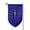 Fillet, variant on Indiana Flag Logo Garden Flag Double Sided Flags with Vivid Color for Yard Lawn Garden Decor 12.5 x18 Inch Square