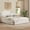 White, variant on Harper & Bright Designs Queen Minimalist Flat Panel Bed, Berber Fleece Upholstered Platform Bed Queen Size with Wood Supporting Feet for Bedroom, Black