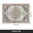 thumbnail image 5 of LOKHOM 5'x7' Boho Area Rug for Living Room, Non Slip Machine Washable Rugs Vintage Floor Carpet for Bedroom Dinning Room Kitchen, Blue Orange, 5 of 11