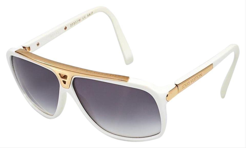 harpun Sikker passe Louis Vuitton Rare z0351w White x Gold Millionaire Evidence Sunglasses  141lvs78 - Walmart.com