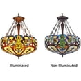 thumbnail image 2 of RADIANCE Goods Tiffany-Style 4 Light Inverted Ceiling Pendant 24" Shade, 2 of 2