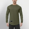 thumbnail image 2 of WEAIXIMIUNG Noël Homme Automne Hiver Décontracté Brossé Col Rond Manches Longues Chemise de Base Haut Blouse, 2 of 7