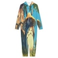 thumbnail image 3 of Totoro One Piece Pajama Hooded Union Suit PJs Sleepwear, 3 of 7