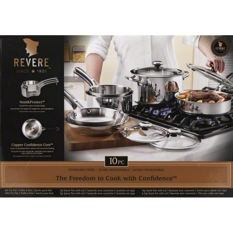 Kirkland Signature 10-piece 5-Ply Clad Staainless Steel Cookware