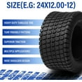 thumbnail image 5 of Ktaxon 2 Pack 24x12.00-12 Lawn Mower Turf Tires, 5 of 7