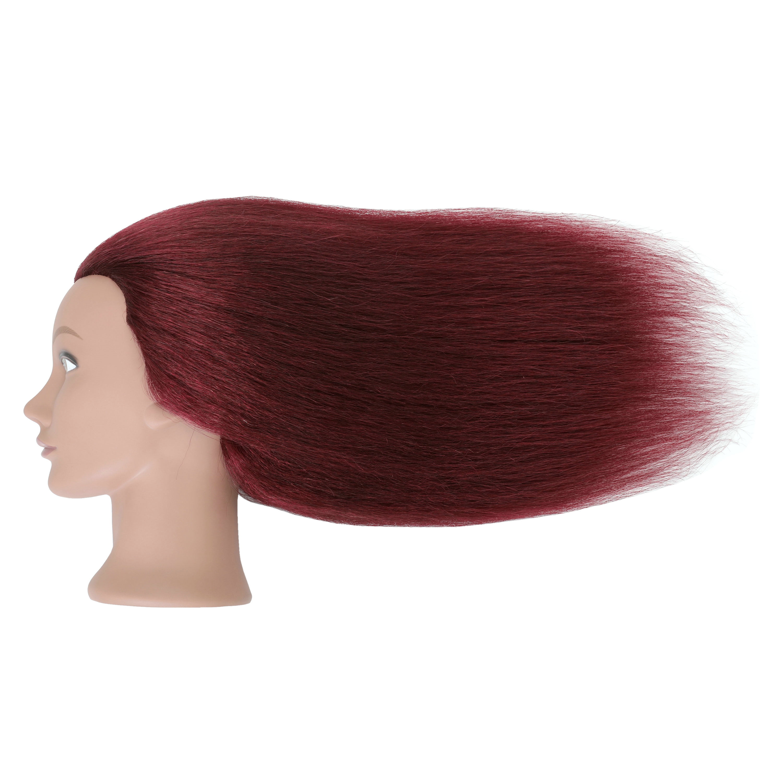 RYHAIR African American Mannequin Head 100% Human Hair for Practice Braiding Styling Cosmetology Barber Training with Stand