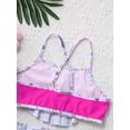 thumbnail image 7 of iiniim Kids Girls Swimsuit Ruffle Swimwear Criss Cross Camisole Tankini Tops and Bottom 2 Pcs Bathing Suits, 7 of 7